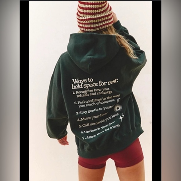 Free People Movement Okay To Rest Universe Hoodie. NWT. - Picture 6 of 6